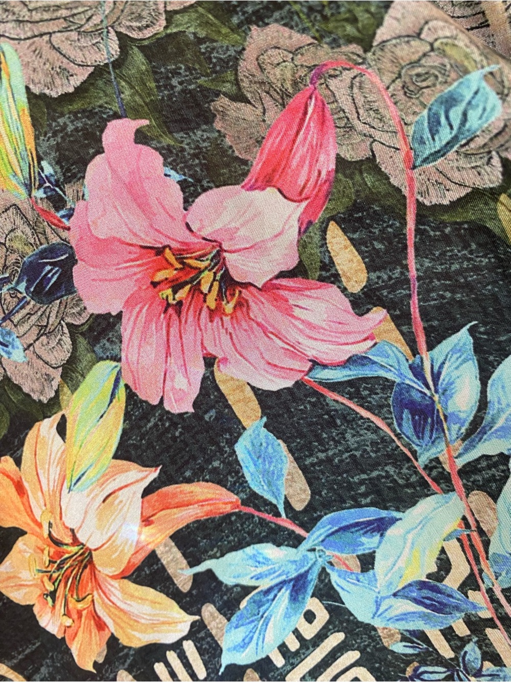 NWOT Johnny Was Black Floral Patchwork Silk Kimono size L - Picture 16 of 16